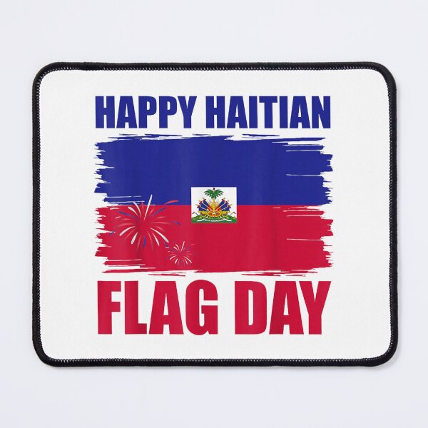Item preview, Happy Haitian Flag Day Haiti Pride Fireworks Patriotic Design designed and sold by kiralynstration.