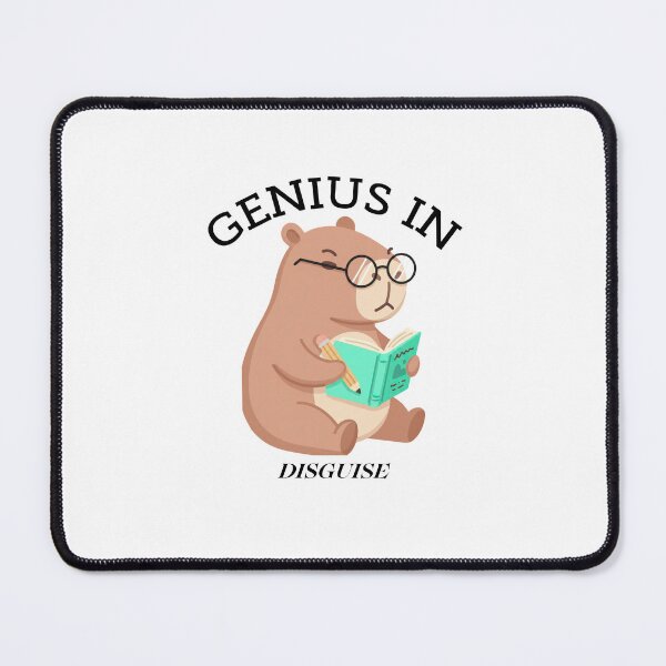 Item preview, Genius in disguise Capybara Funny Logo designed and sold by logowannawear.