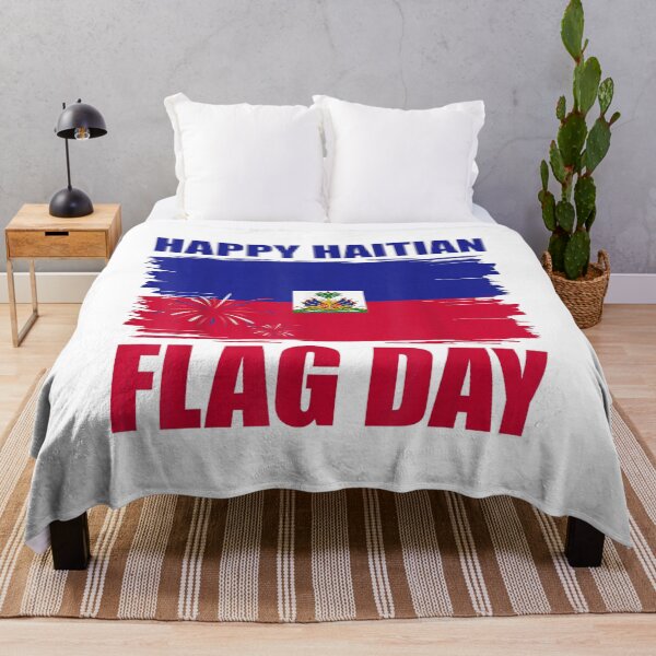 Item preview, Happy Haitian Flag Day Haiti Pride Fireworks Patriotic Design designed and sold by kiralynstration.