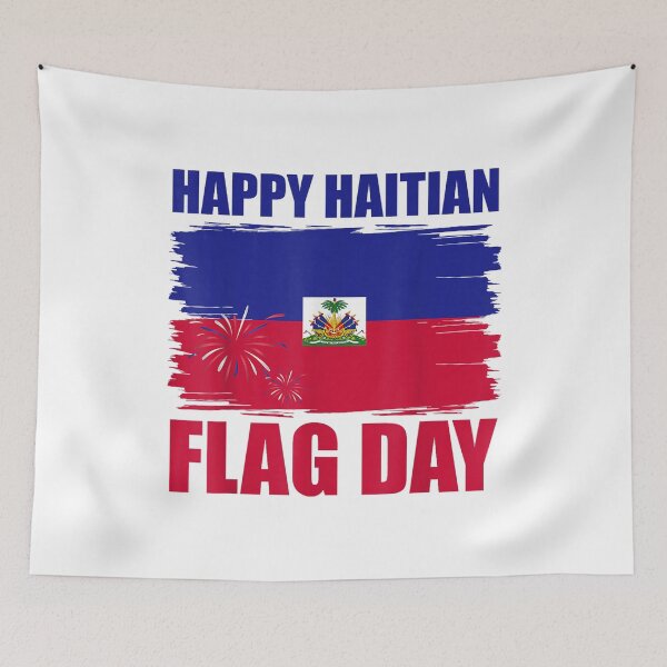 Item preview, Happy Haitian Flag Day Haiti Pride Fireworks Patriotic Design designed and sold by kiralynstration.