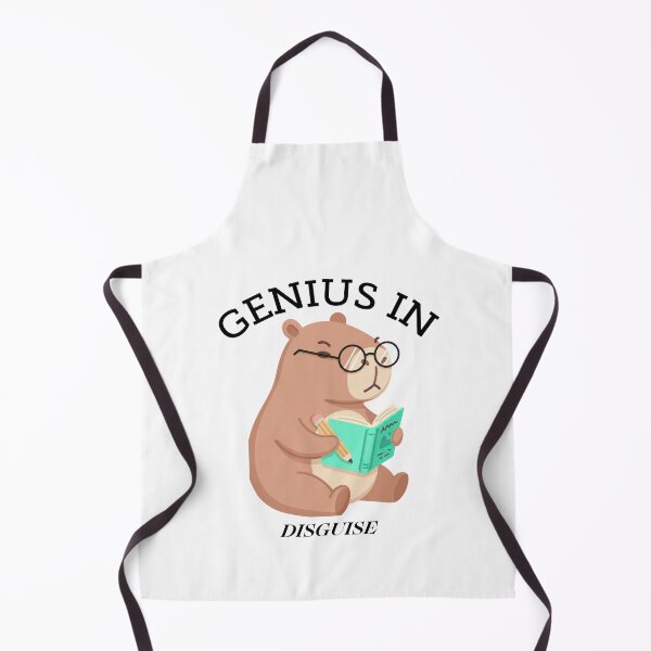 Item preview, Genius in disguise Capybara Funny Logo designed and sold by logowannawear.