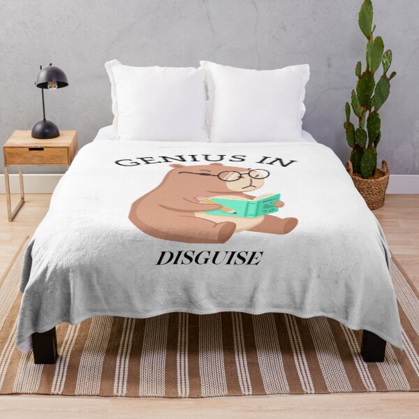 Item preview, Genius in disguise Capybara Funny Logo designed and sold by logowannawear.