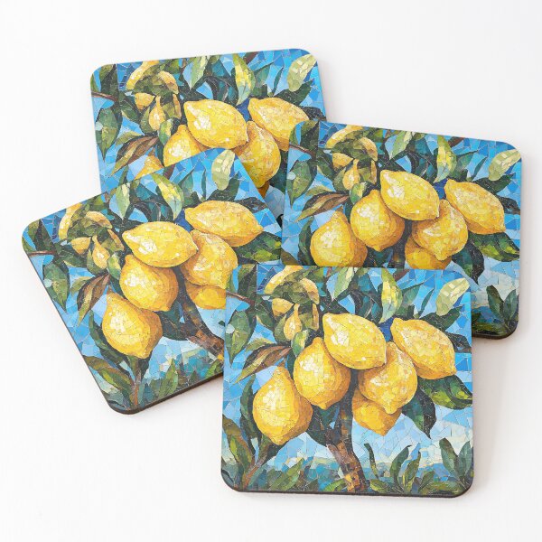 Item preview, Cubist Sicilian Lemon Art Modern Abstract Mediterranean Illustration designed and sold by daila70.