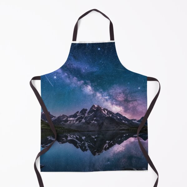 Item preview, Milky Way Mountain Metal Poster | Night Sky Landscape Wall Art | Galaxy Nature Print designed and sold by irfanshikh.