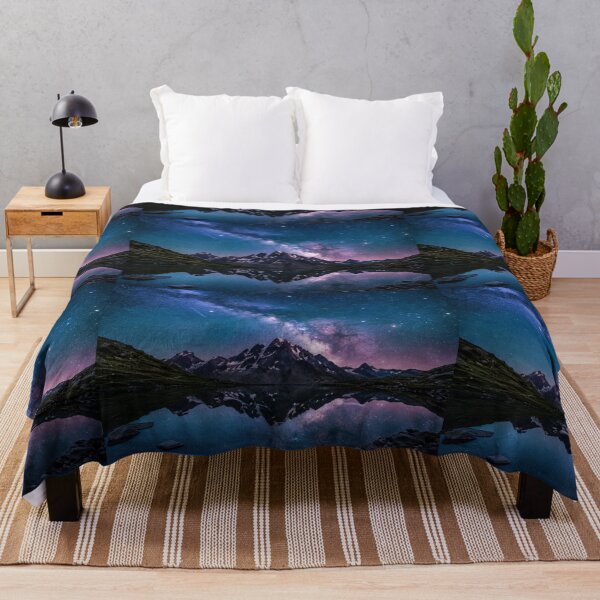 Item preview, Milky Way Mountain Metal Poster | Night Sky Landscape Wall Art | Galaxy Nature Print designed and sold by irfanshikh.