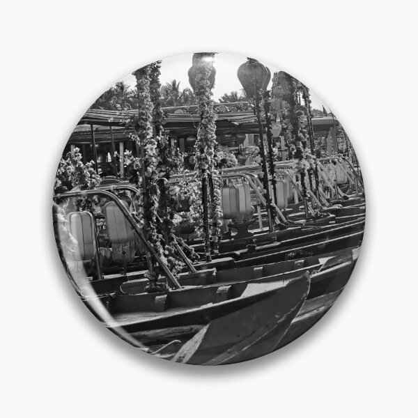 Item preview, Lineup of traditional boats in black and white designed and sold by franck380.