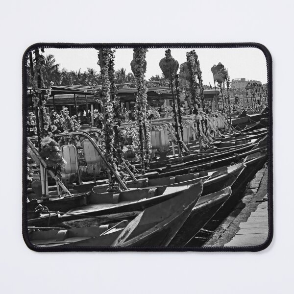 Item preview, Lineup of traditional boats in black and white designed and sold by franck380.