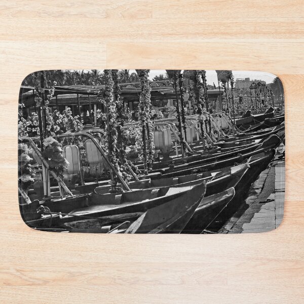 Item preview, Lineup of traditional boats in black and white designed and sold by franck380.