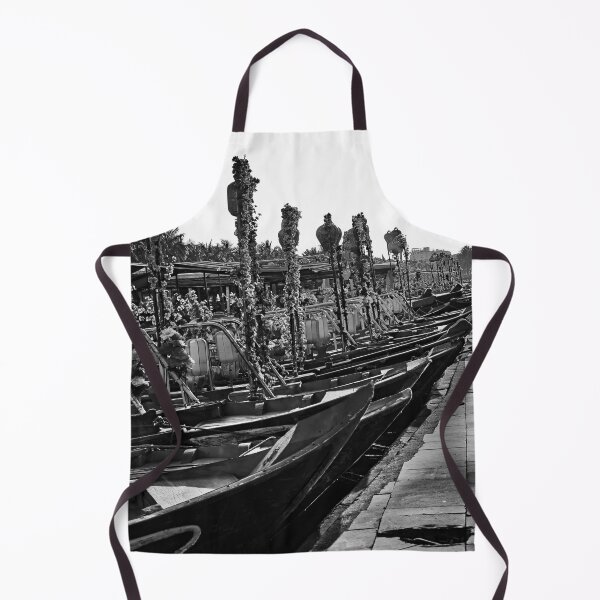 Item preview, Lineup of traditional boats in black and white designed and sold by franck380.