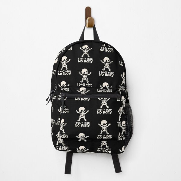 Item preview, I Don't Need No Body - Cute Kawaii Skeleton Pun Art designed and sold by NemiMakeit.
