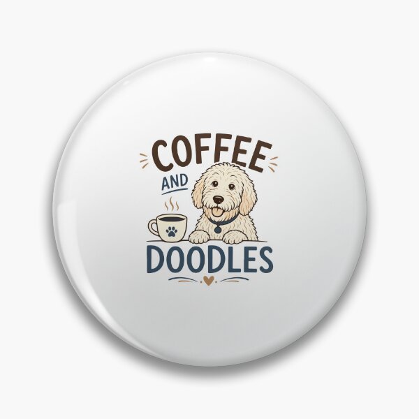 Item preview, Coffee And Doodles Funny Retro Dog Lover Coffee Design designed and sold by kiralynstration.