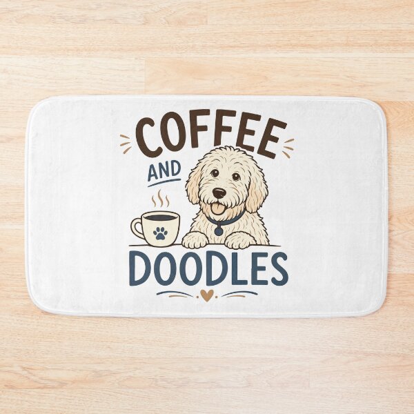 Item preview, Coffee And Doodles Funny Retro Dog Lover Coffee Design designed and sold by kiralynstration.