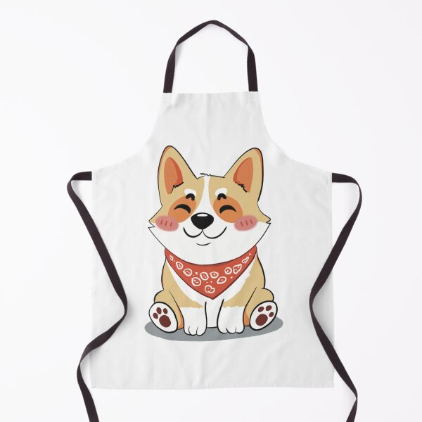 Item preview, Cute Corgi Puppy Wearing Red Bandana designed and sold by CuteCotgiStudio.