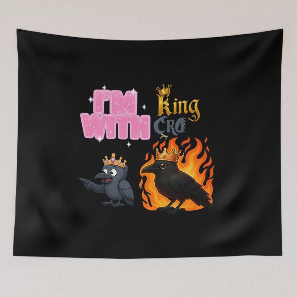 Item preview, "im with king cro" gf vorticane merch designed and sold by vorticane.