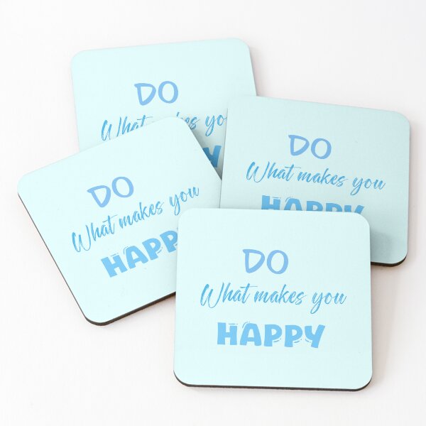 Item preview, Do What Makes You Happy Typography Quote Design | Positive Motivational Aesthetic designed and sold by ScrubsNStrokes.