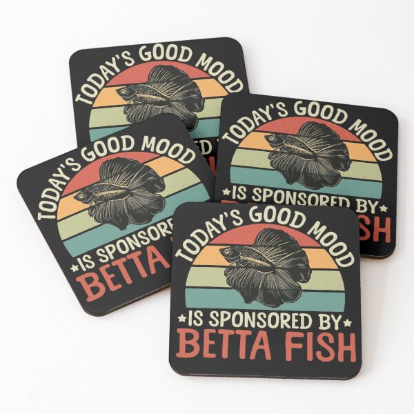 Item preview, Today's Good Mood Sponsored By Betta Fish Vintage Retro Sunset designed and sold by haitrieuic96.