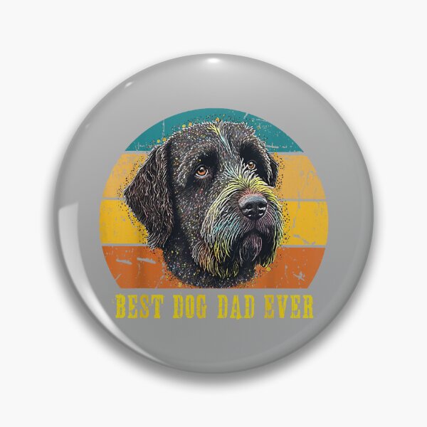 Item preview, Vintage Best Dog Dad Ever Sunset Retro Griffon Dog Daddy Men designed and sold by GreggRoss.