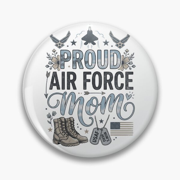 Item preview, Proud Air Force Mom – Patriotic Military Mom Design designed and sold by PlumArtDesign.