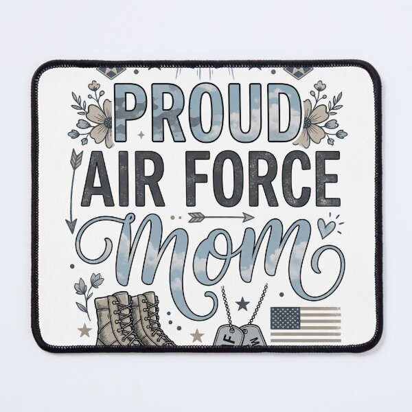 Item preview, Proud Air Force Mom – Patriotic Military Mom Design designed and sold by PlumArtDesign.