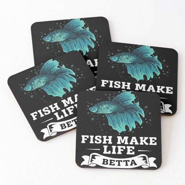Item preview, Fish Make Life Betta - Funny Siamese Fighting Fish Pun designed and sold by haitrieuic96.