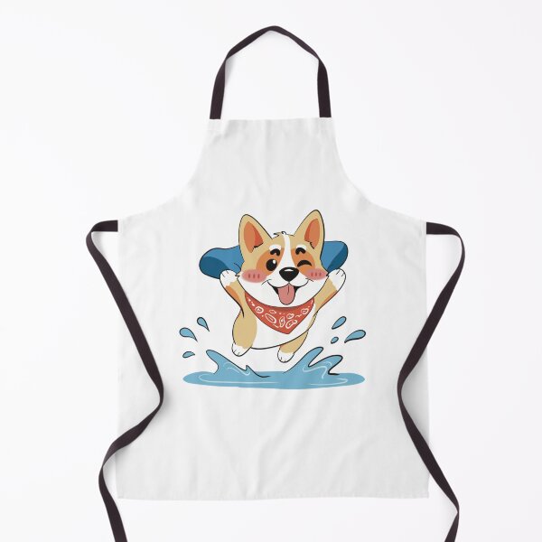 Item preview, Splash Time Cute Corgi Jumping Into Water designed and sold by CuteCotgiStudio.