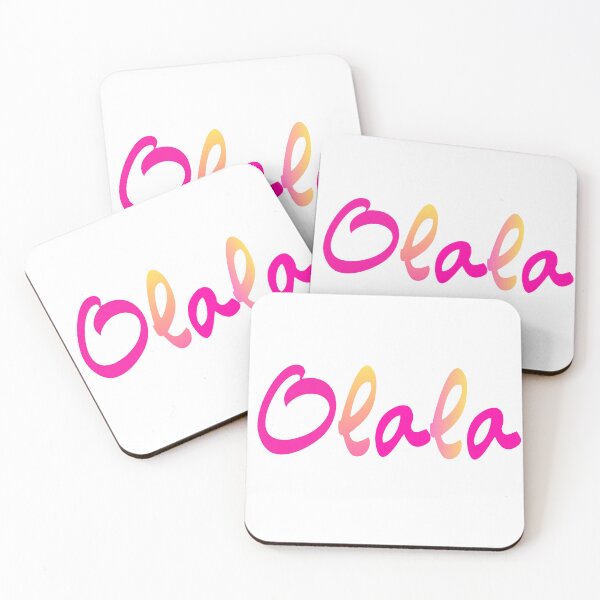 Item preview, Olala Typography Design - Vibrant Pink & Yellow Gradient designed and sold by MarrysLifestyle.