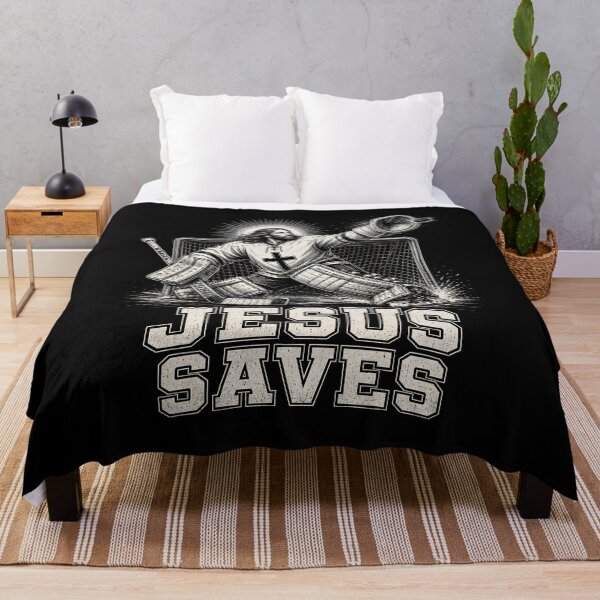 Item preview, Jesus Saves Hockey designed and sold by zoes-ink.