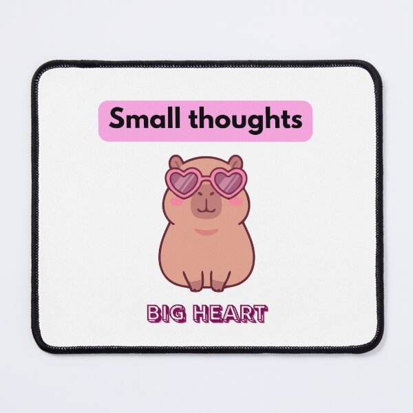 Item preview, Small Thoughts Big Heart Capybara designed and sold by logowannawear.