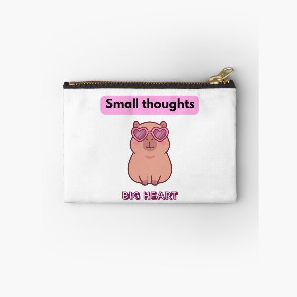 Item preview, Small Thoughts Big Heart Capybara designed and sold by logowannawear.