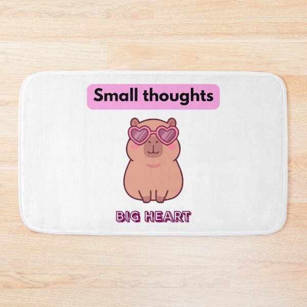 Item preview, Small Thoughts Big Heart Capybara designed and sold by logowannawear.