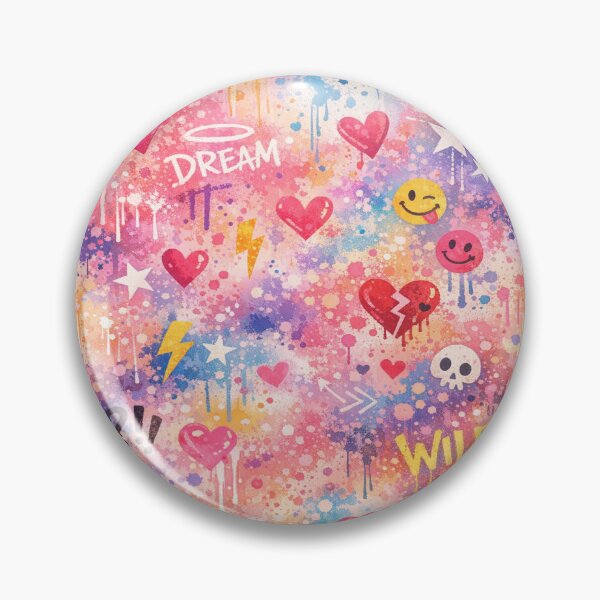 Item preview, Graffiti Dream Mix - Colorful Urban Street Art Pattern designed and sold by myforestfog.