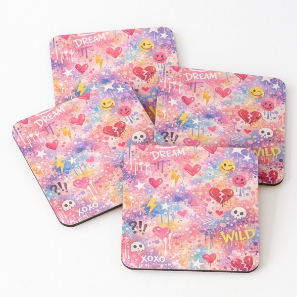 Item preview, Graffiti Dream Mix - Colorful Urban Street Art Pattern designed and sold by myforestfog.