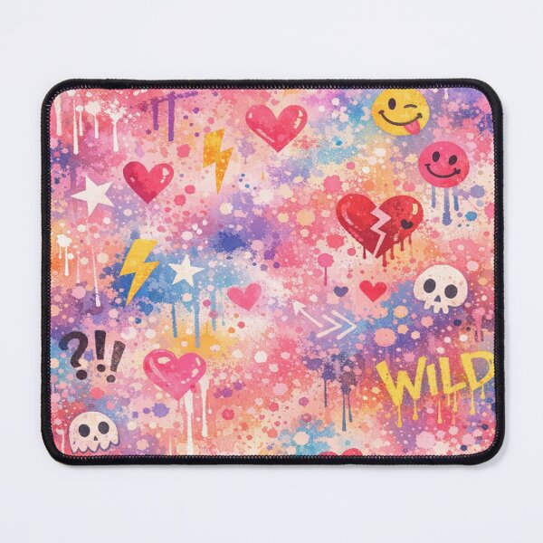 Item preview, Graffiti Dream Mix - Colorful Urban Street Art Pattern designed and sold by myforestfog.