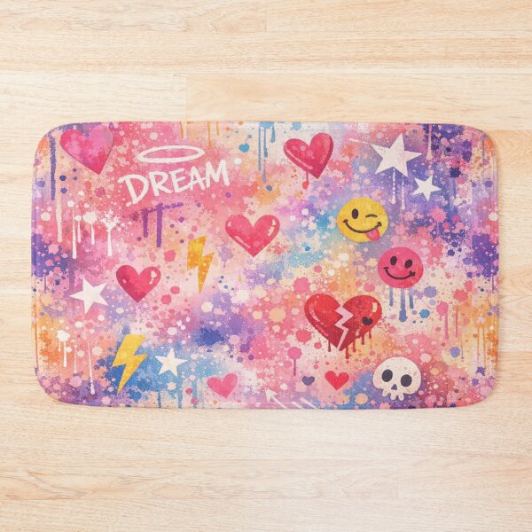 Item preview, Graffiti Dream Mix - Colorful Urban Street Art Pattern designed and sold by myforestfog.