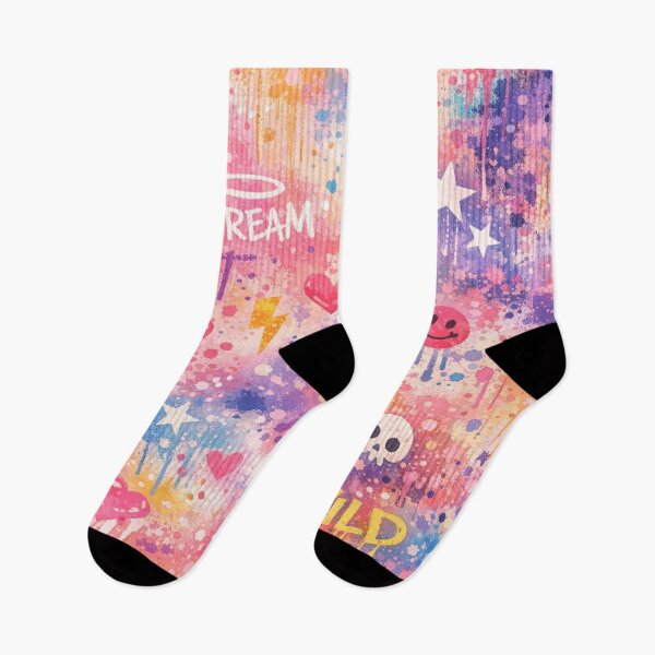 Item preview, Graffiti Dream Mix - Colorful Urban Street Art Pattern designed and sold by myforestfog.