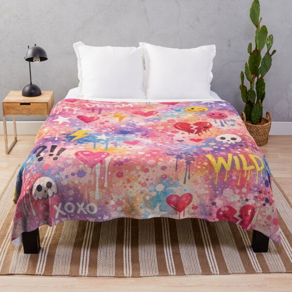 Item preview, Graffiti Dream Mix - Colorful Urban Street Art Pattern designed and sold by myforestfog.