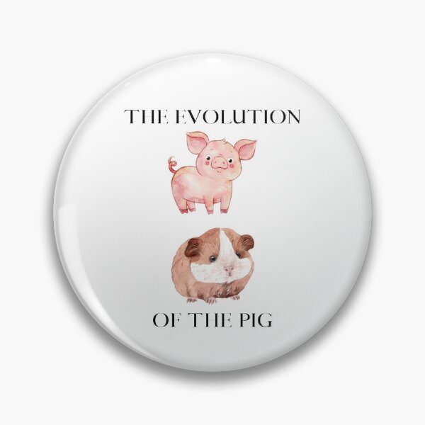 Item preview, The Evolution Of The Pig Guinea Pig Logo designed and sold by logowannawear.