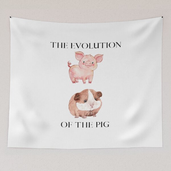 Item preview, The Evolution Of The Pig Guinea Pig Logo designed and sold by logowannawear.