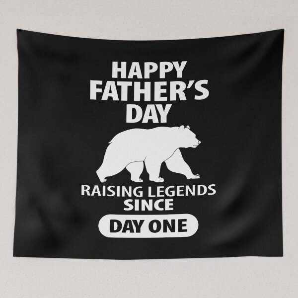 Item preview, Funny Father’s Day Bear Shirt – Raising Legends Since Day One – Cool Dad Gift Idea designed and sold by NicolasMar.