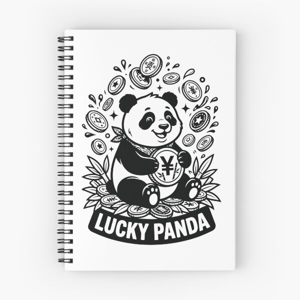 Item preview, Lucky Panda Coin Wealth Illustration designed and sold by seven things shop.