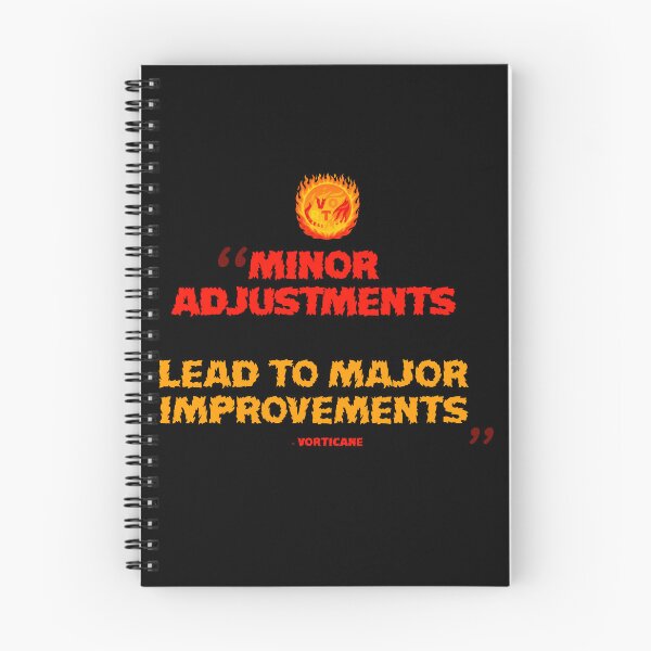 Item preview, "minor adjustments lead to major improvements" vorticane quote merch designed and sold by vorticane.