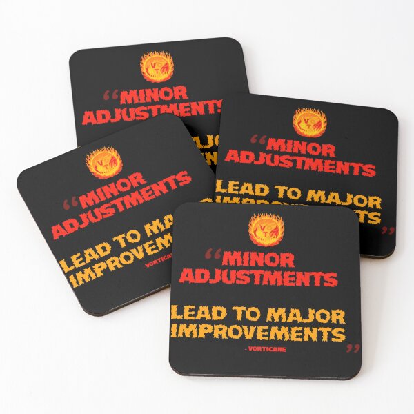 Item preview, "minor adjustments lead to major improvements" vorticane quote merch designed and sold by vorticane.