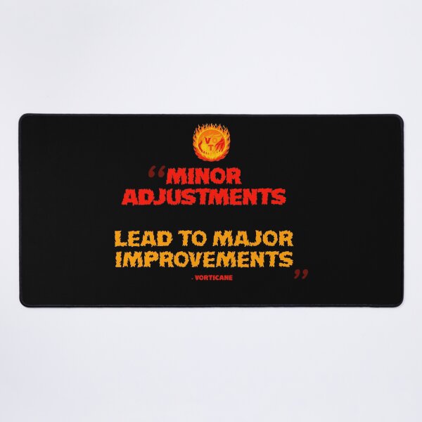 Item preview, "minor adjustments lead to major improvements" vorticane quote merch designed and sold by vorticane.