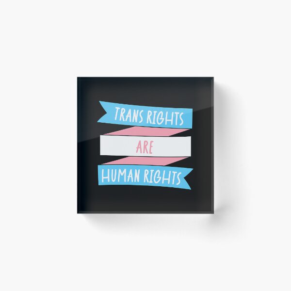 Item preview, Trans Rights Are Human Rights Transgender Pride Banner designed and sold by junglegreenb.