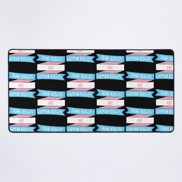Item preview, Trans Rights Are Human Rights Transgender Pride Banner designed and sold by junglegreenb.