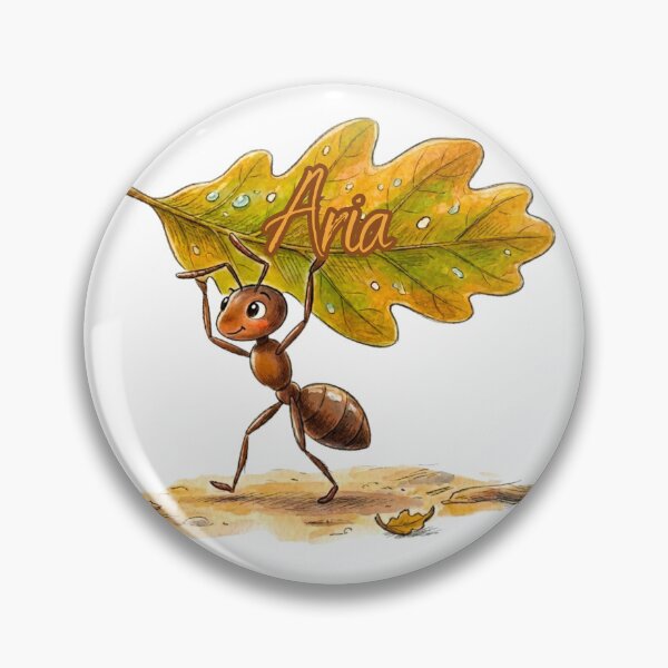 Item preview, Carrying Oak Leaf – Personalized Name Aria Watercolor Art designed and sold by MBBialyPiksel.