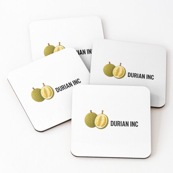Item preview, Durian Inc Durian Fruit Illustration Exotic Tropical Fruit Logo Aesthetic Sticker designed and sold by ChiaraBoutiqueArte.