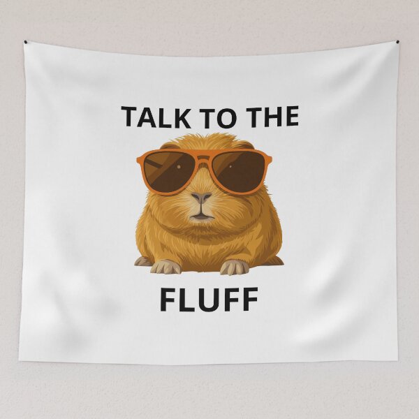 Item preview, Talk To The Fluff Guinea Pig Logo designed and sold by logowannawear.