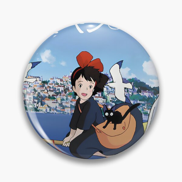 Item preview, Cute kawaii art girl [[kiki's]] flying -%[ghiblis]%- on sora aways  designed and sold by huaishen89.
