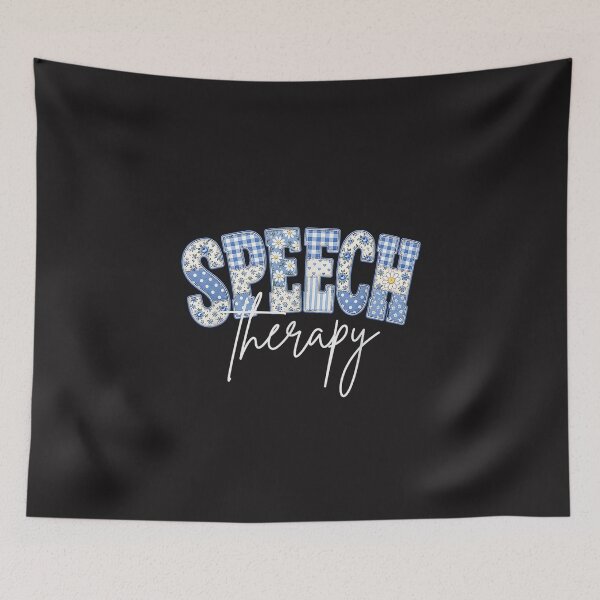 Item preview, Speech Therapy Patchwork Floral Retro SLP Therapist Design designed and sold by kiralynstration.